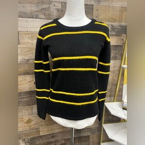 Unit x Urban Outfitters Black and Yellow Striped Layered Sweater